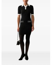 Silvian Heach - Robe Courte Anders À Boutonnage Et Finitions Contrastantes - Lyst