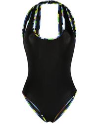 Emilio Pucci - Iride-print Cut-out Swimsuit - Lyst
