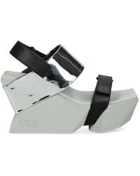 United Nude - Brutt Metallic Touch-Strap Sandals - Lyst