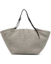 Brunello Cucinelli - Cotton And Nylon Tote Bag - Lyst