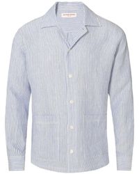 Orlebar Brown - Soren Striped Hemp Jacket - Lyst