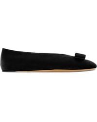 Ferragamo - Vara Bow Ballet Flat .5 - Lyst