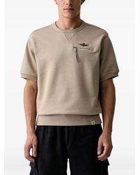 Aeronautica Militare - Short-Sleeve Zip-Pocket Sweatshirt - Lyst