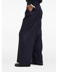 Peserico - Pleated Turn-Up Trousers - Lyst