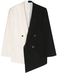 Canaku - Bi-colour Double-breasted Blazer - Lyst