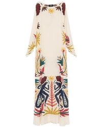 Etro - Printed Long-Sleeved Maxi Dress - Lyst