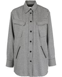 Iceberg - Houndstooth-Pattern Shirt Jacket - Lyst