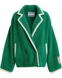Essentiel Antwerp - Kugar Double-Breasted Shearling-Effect Cardigan - Lyst
