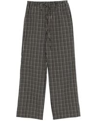 Rohe - Drawstring Checked Trousers - Lyst