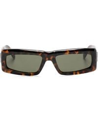 Palm Angels - Yreka Sonnenbrille Mit Eckigem Gestell - Lyst