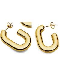 Missoma - Medium Chubby Oval Hoop Earrings - Lyst