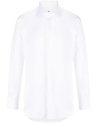 Barba Napoli - Cutaway-Collar Long-Sleeve Shirt - Lyst