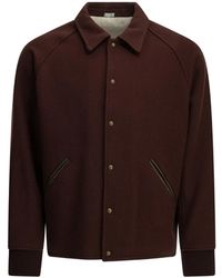 A.PRESSE - Manteau Coach À Manches Raglan Et Boutons Pression - Lyst
