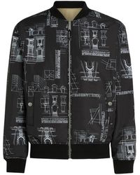 KARL LAGERFELD - Reversible Maison De Karl Bomber Jacket - Lyst