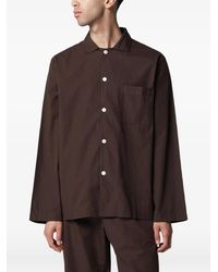 Tekla - Popeline Shirt Met Lange Mouwen - Lyst