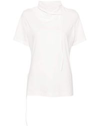 Yohji Yamamoto - High-neck Cotton T-shirt - Lyst
