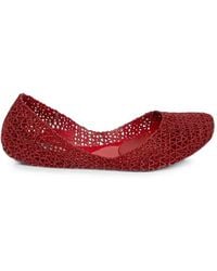 Melissa - X Campana Papel Glitter-Effect Ballet Flats - Lyst