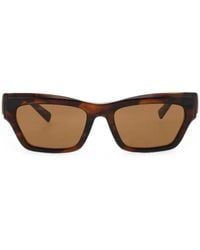 Longchamp - Tortoiseshell-Effect Logo-Plaque Sunglasses - Lyst