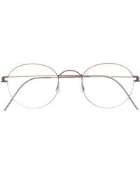 Lindberg - Titanium Round Frame Glasses - Lyst