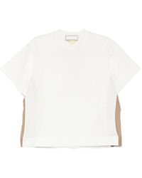 Litkovskaya - Cotton Chiffon-Stripe T-Shirt - Lyst