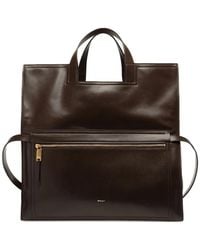 Bally - Leren Shopper Met Opvouwbaar Detail - Lyst