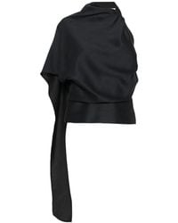 Rohe - One-Shoulder Scarf-Detail Top - Lyst