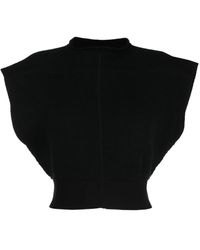Rick Owens - Cropped-Top Mit Angeschnittenen Ärmeln - Lyst