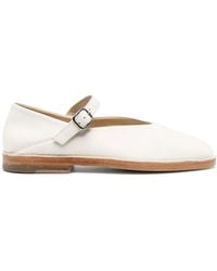 Lemaire - Leather Mary Jane Ballet Flats - Lyst