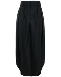 Comme des Garçons - Pleated Balloon Midi Skirt - Lyst
