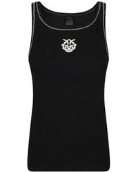 Pinko - Top Sin Mangas Con Logo - Lyst