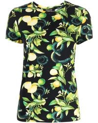 Roberto Cavalli - Lemon-Print Short-Sleeve T-Shirt - Lyst