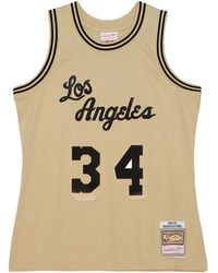 Mitchell & Ness - Top sin mangas Shaquille O'Neal NBA Los Angeles Lakers 1996 Road Swingman - Lyst