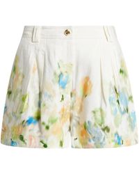 Aje. - Linen-Blend Shorts - Lyst