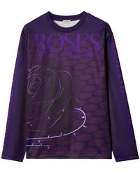Burberry - Pullover mit Rosen-Print - Lyst