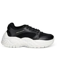 ARMANI EXCHANGE - Panelled Sneakers - Lyst