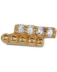Anzie - 14K Diamond Bar Dew Drop Earrings - Lyst