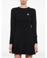 KENZO - Tiger-Patch Mini Dress - Lyst