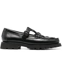 Hereu - Soller Interwoven-Design Leather Loafers - Lyst