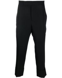 SAPIO - Cropped Wool Trousers - Lyst