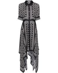 Jonathan Simkhai - Abrielle Geometric-print Midi Dress - Lyst