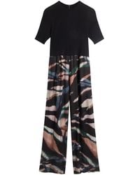 Ted Baker - Georie Knit-Bodice Jumpsuit - Lyst