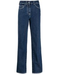 Sunnei - Contrast-stitching Straight-leg Jeans - Lyst