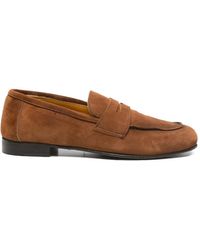 F.LLI RENNELLA - Suede Penny Loafers - Lyst