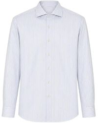 Xacus - Striped Long-Sleeve Shirt - Lyst