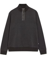 BOSS - Half-Zip Micro-Textured Sweatshirt - Lyst