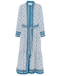 Mc2 Saint Barth - Intricate Patterned Shirt With Tie Waist And - Lyst