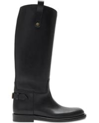Burberry - Botas altas Cavalier depiel de becerro - Lyst