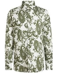 Etro - Paisley Cotton Shirt - Lyst