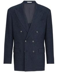 Brunello Cucinelli - Blazer À Boutonnière Croisée - Lyst