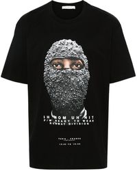 ih nom uh nit - Face-print Cotton T-shirt - Lyst